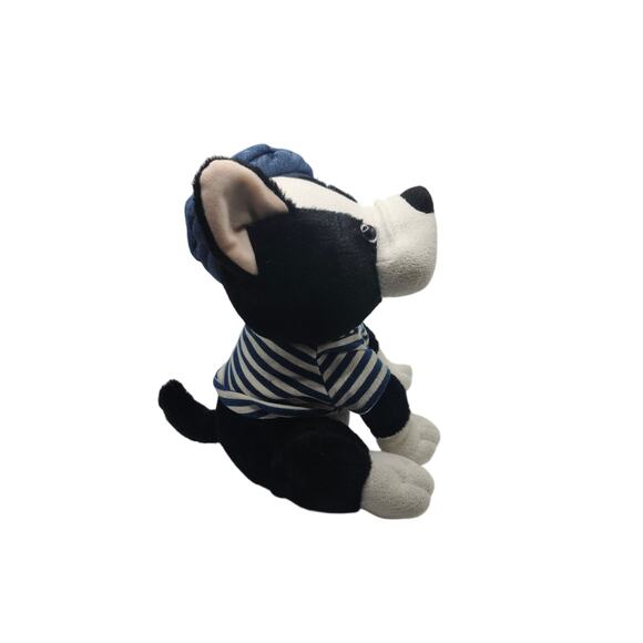 Cuddle Barn Marcel The French Bulldog Plush 10in Puppy Dog Beret Stuffed Toy - Picture 6 of 9